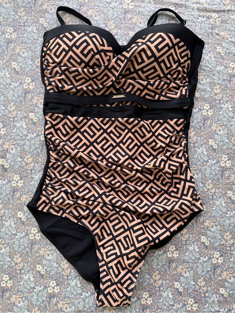 Eomenie Women's Push Up Wrap Front Swimsuit One Piece Tummy Control